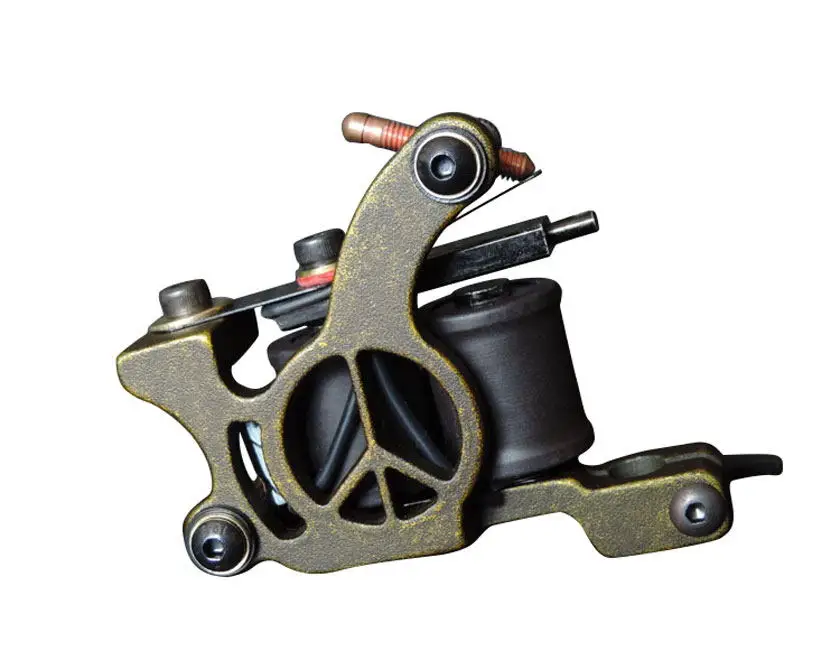Tattoo Coil Machine Горячие Продажи Проволока резки 10 обмоток татуировки машина для вкладышей и шейдеров черный цвет железа татуировки Поставки - Цвет: Tattoo Coil Machine