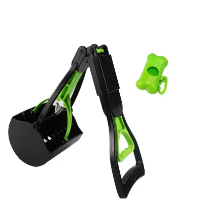 60 см с длинной ручкой Alu PP материал Pet Pooper Scooper подберите собачий зажим, чтобы очистить собачьи экскременты складной Pooper Scooper - Цвет: as picture 2