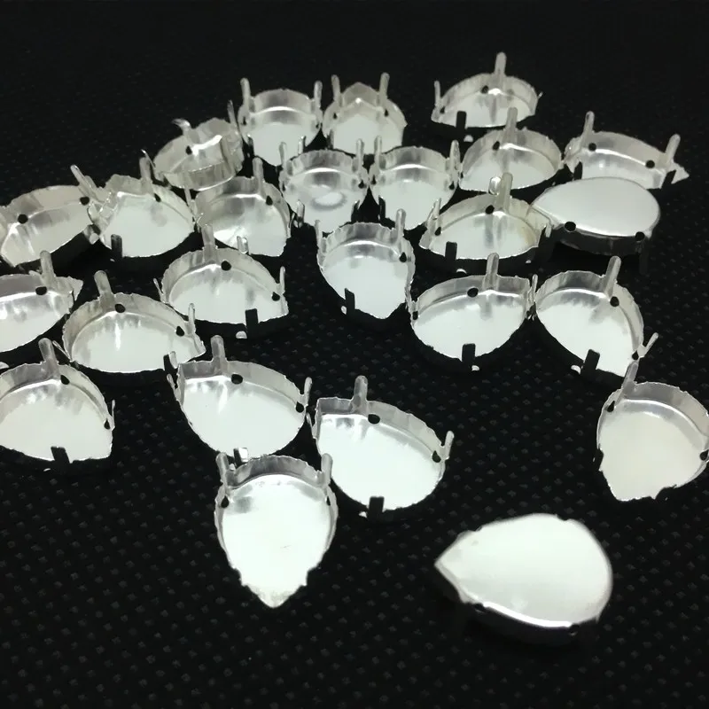 Droplet Silver/Gold Metal Claw Closed Back For Setting Teardrop Stone，sewing claw | Украшения и аксессуары