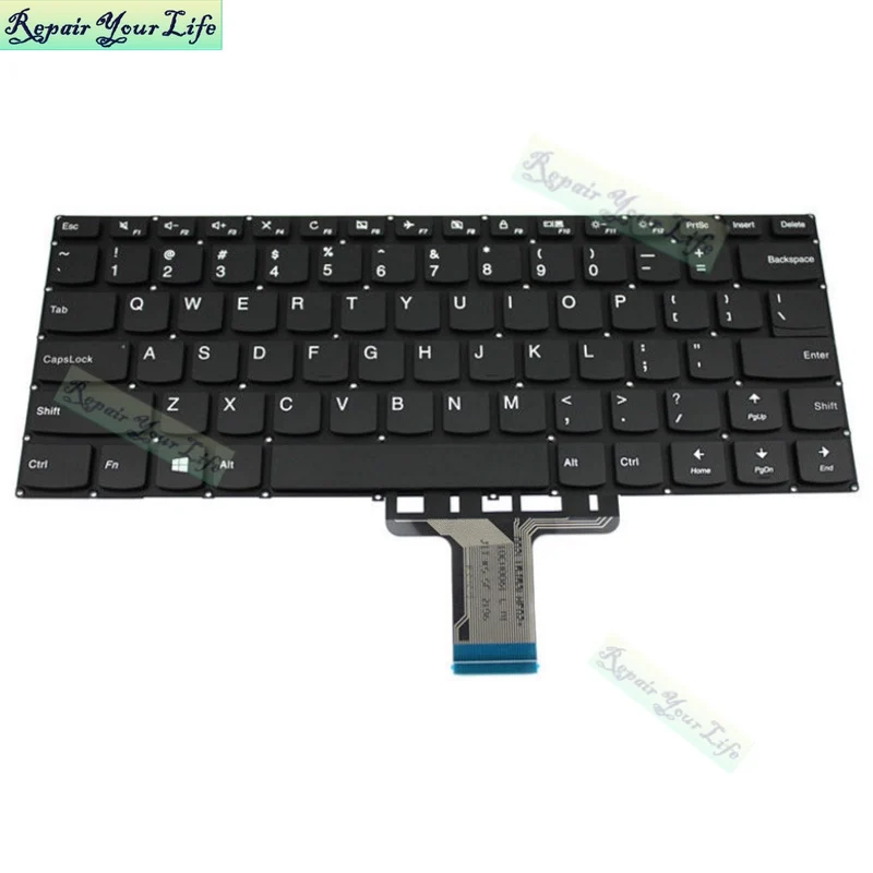 

Новая американская черная клавиатура с подсветкой для Lenovo Ideapad 310s-14ast 310s-14isk 310s-14ikb английская клавиатура для ноутбука Оригинальная быстрая д...