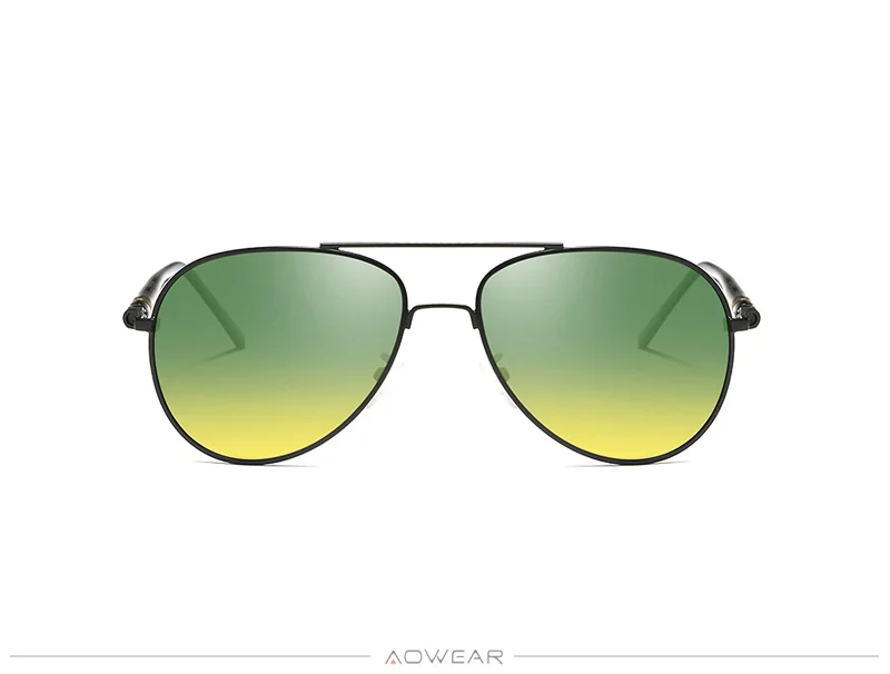 AOWEAR, день, ночное видение, солнцезащитные очки, мужские, поляризационные, авиация, день и ночь, очки для вождения автомобиля, антибликовые, HD, очки для водителя