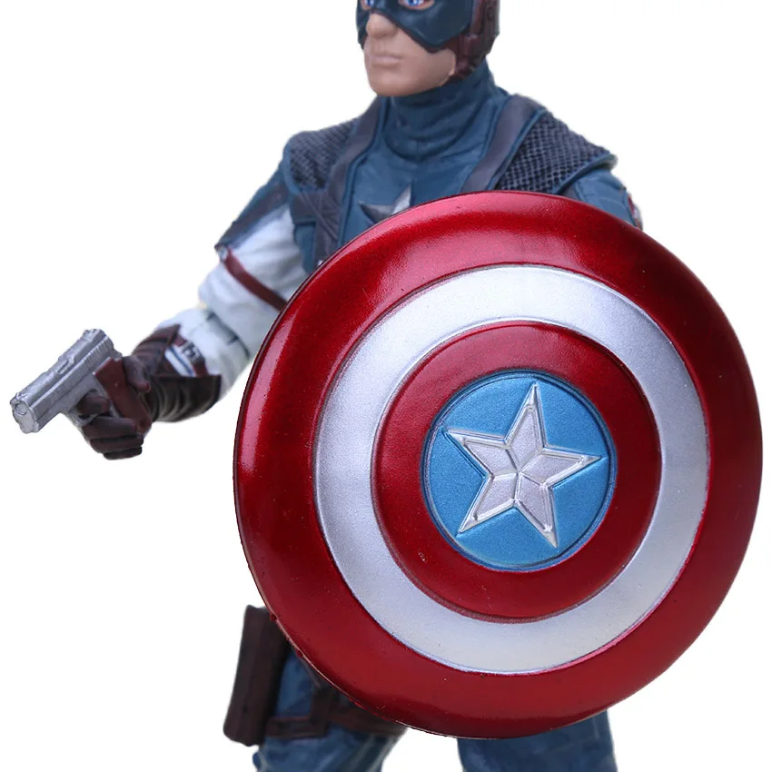 18 см Marvel игрушки супер герой фигурка Мстители Капитан Америка ПВХ фигурка супер герой Коллекционная модель куклы игрушки