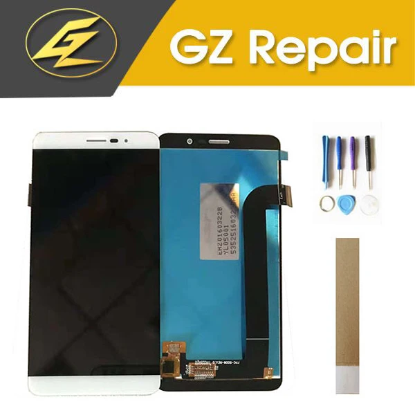 

5.0 Inch White Gold Color For Coolpad Porto S E570 LCD Display With Touch Sensor Glass Digitizer Assembly With Tools Tape