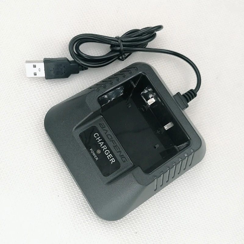 Новый 2021 Baofeng UV5R USB Батарея Зарядное устройство для Портативный двухстороннее
