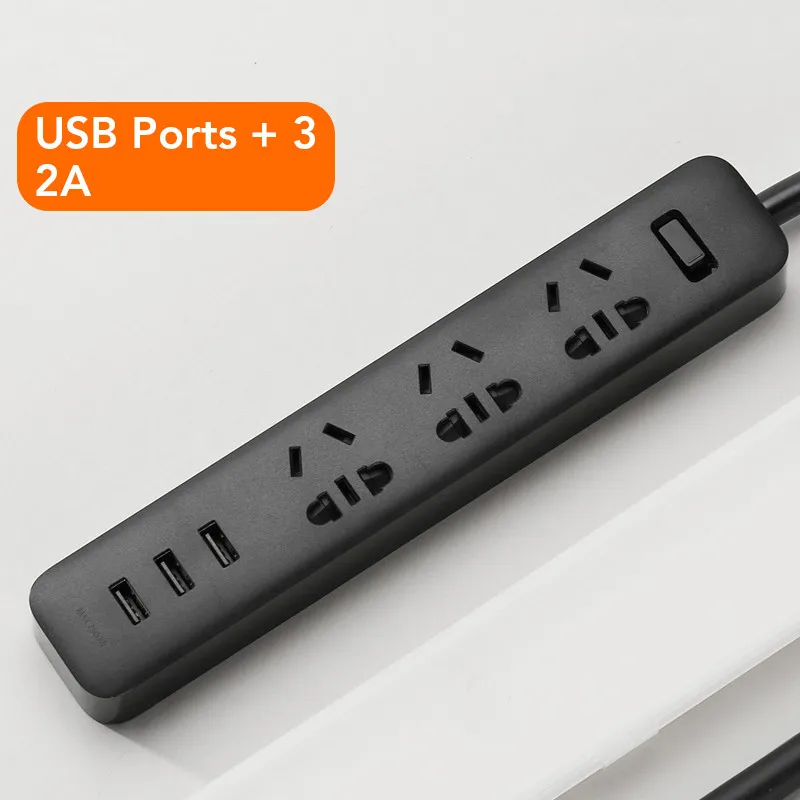 Удлинитель Xiaomi Mijia с 3 USB портами на 2 а|Вилки розеткой| |