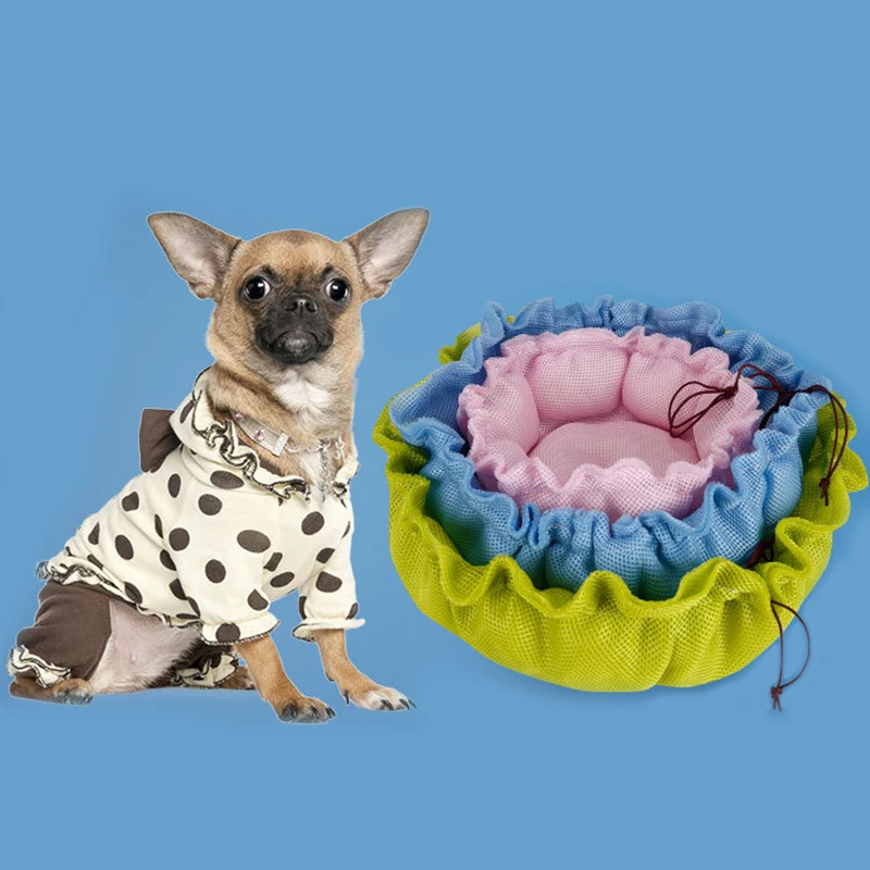 Дышащая сетчатая подстилка для кошек двухцелевая маленьких собак и портативная