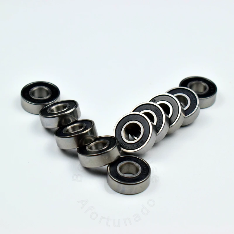 696RS 6*15*5(мм) 10 шт. Подшипник ABEC-5 подшипники 10 шт. резиновый герметичный Подшипник 696 696RS хромированный стальной подшипник