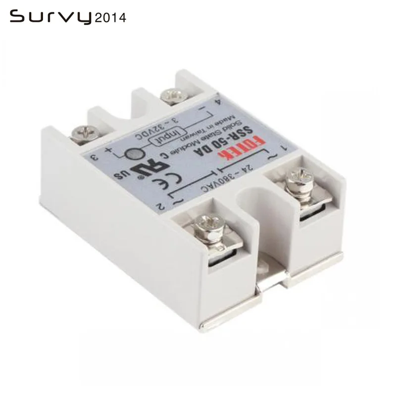 Твердотельное реле Φ SSR 100DA 10DA 25DA 40DA фактически 3 32V DC TO 24 380V AC 75DA 60DA 50DA|Интегральные