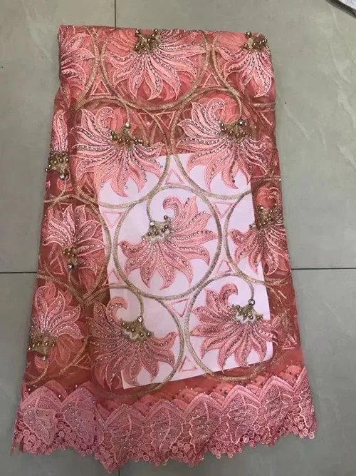 TS2985 new and high quality of African women Swiss voile gauze mesh lace dress Nigeria's 3 d network applique fabric | Дом и сад