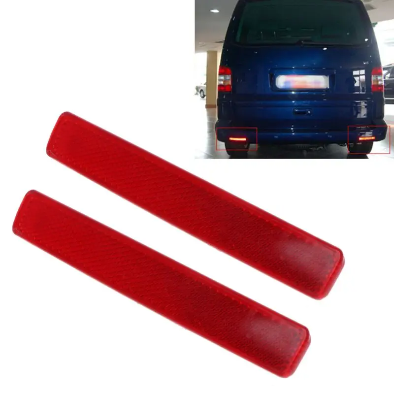 2 шт. отражатели заднего бампера левый и правый красная лампа задний стоп сигнал