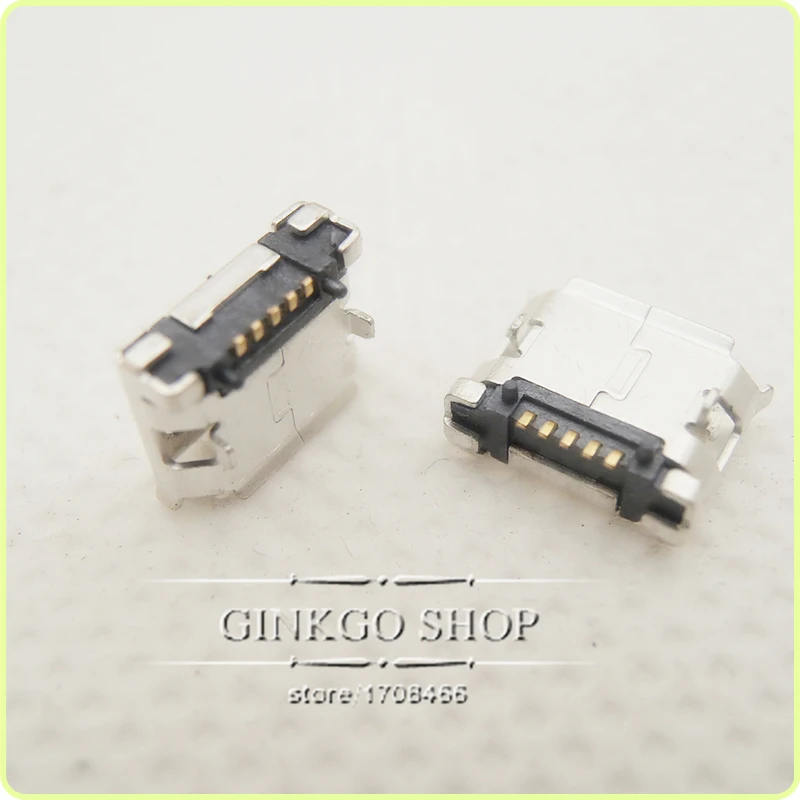 50 шт./лот микро USB разъем 5-контактный длинный игольчатый для зарядки короткие