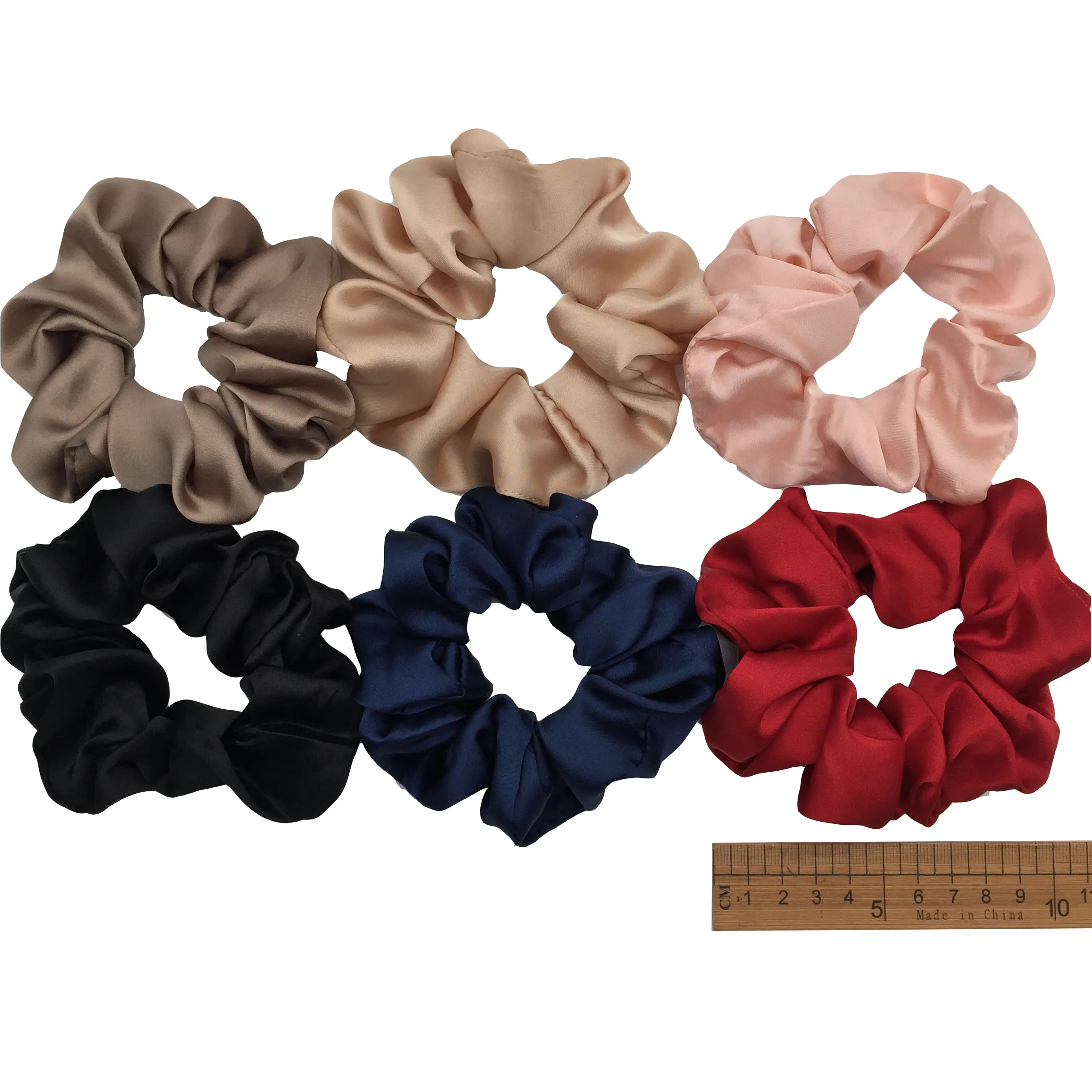 PJ011-A-6PCS 6 шт/лот Бархатные эластичные резинки для волос, резинки для волос для девочек, не складываются, леопардовые женские большие мелкие блестки из шифона с цветочным рисунком - Цвет: PJ011-A-6PCS