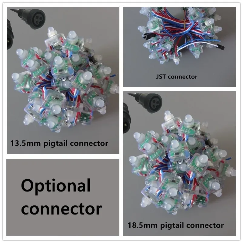 12 В 13 5/18 5 мм разъем косичка 18AWG провод 12mmWS2811 RGB светодиодный пиксельный модуль
