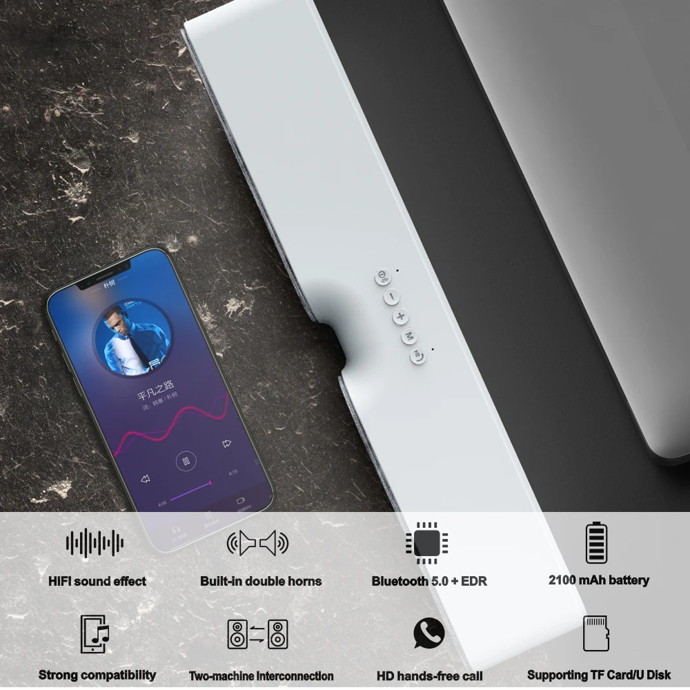 Портативный динамик Dpower Bluetooth 5 0 TWS 3D стерео объемная музыка 10 Вт беспроводной