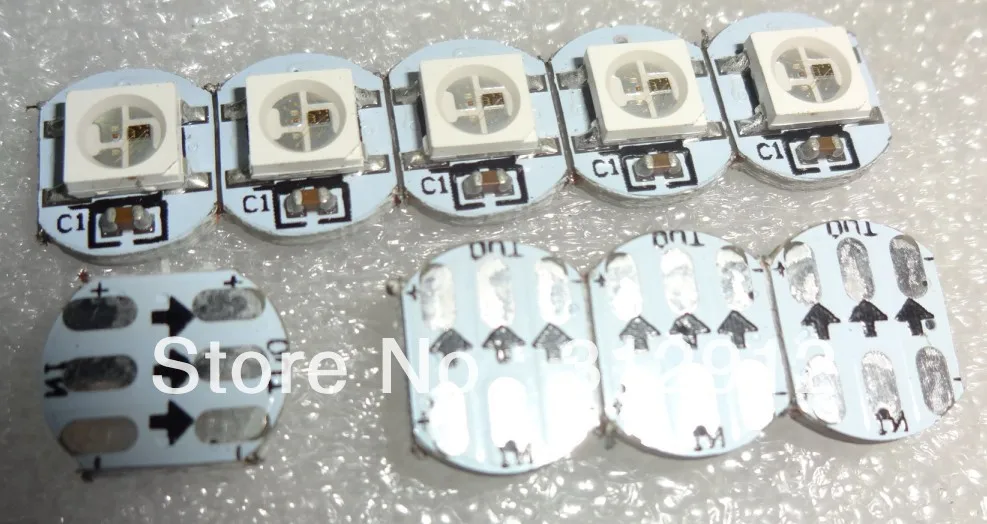 WS2812B светодиод с радиатором (10 мм * 3 мм) DC5V вход 5050 SMD RGB WS2811 ic встроенный|leds with