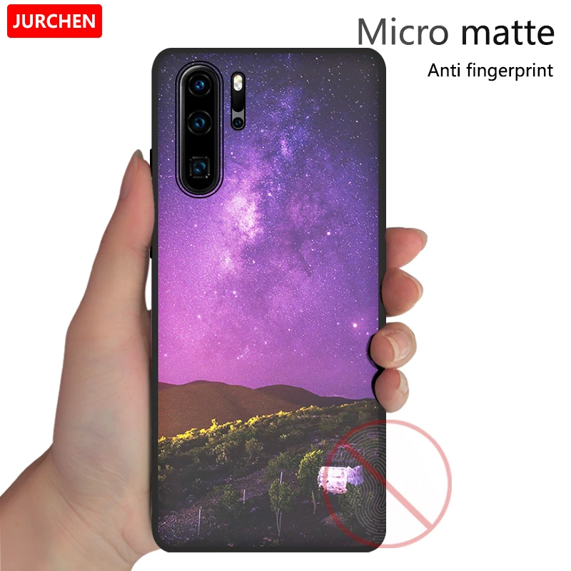 JURCHEN TPU силиконовый чехол для Huawei P30 Pro мягкая задняя крышка с мультяшным принтом / P