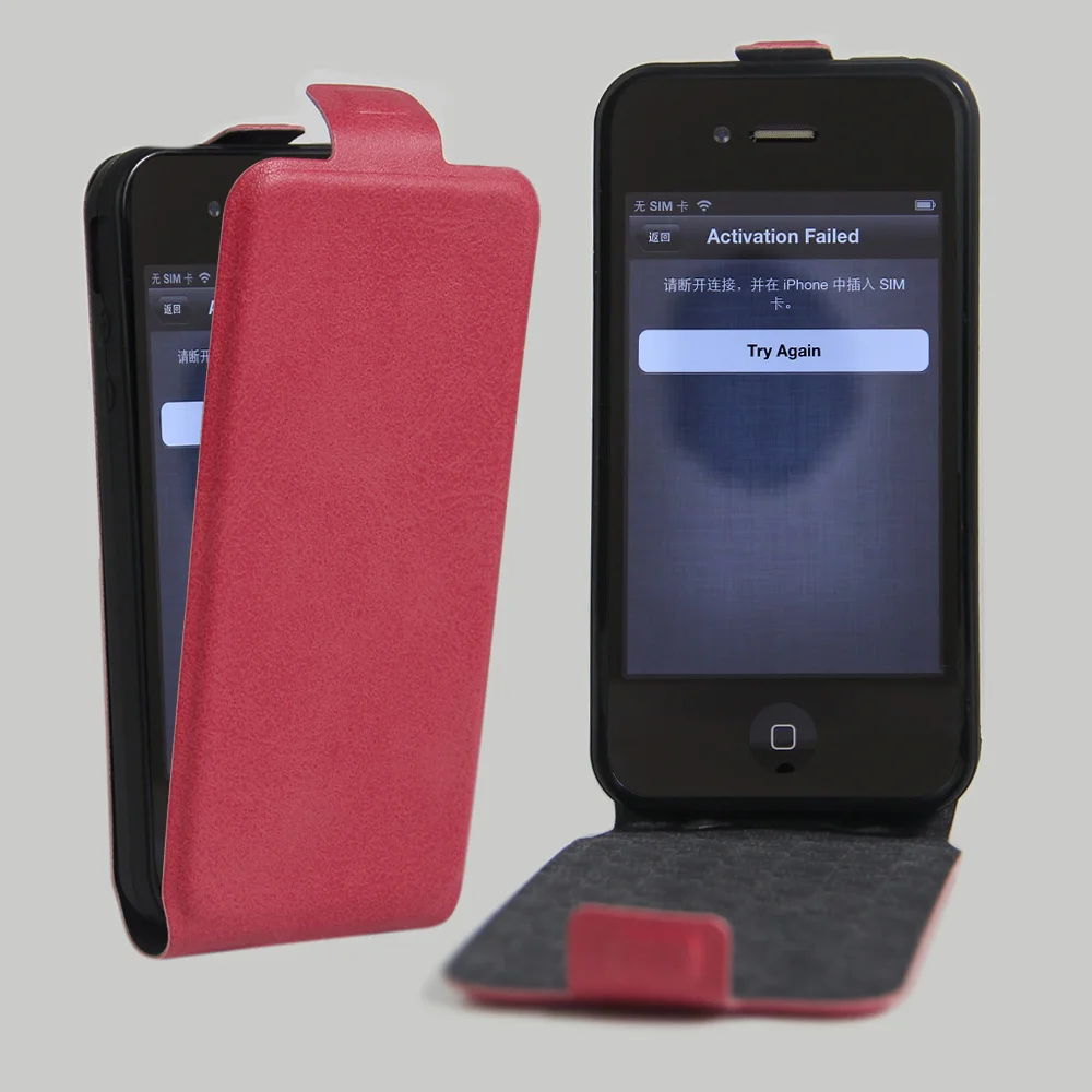 Кожаный чехол для iPhone 4 4S с магнитной адсорбцией, флип-чехол для Apple iPhone 4S, защитный чехол-раскладушка