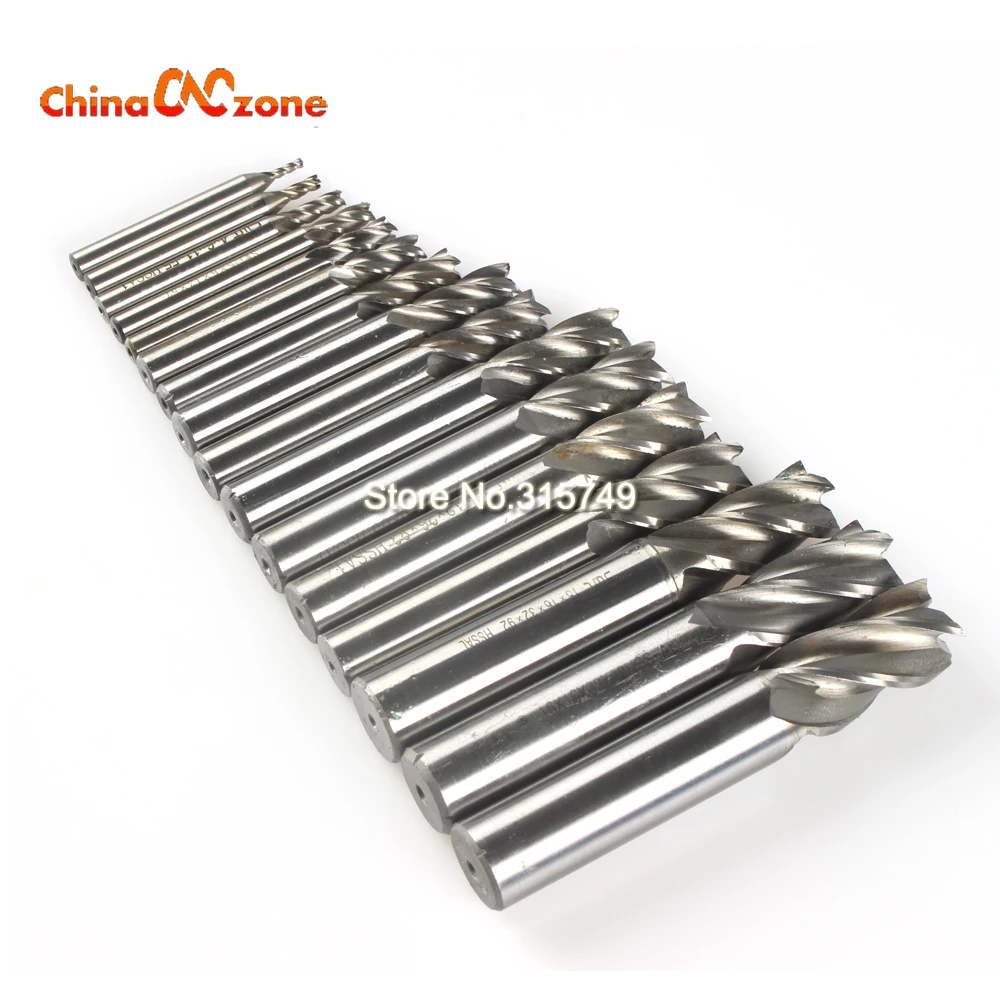 Концевая фреза из высокопрочной стали твердосплавная с 4 лезвиями диаметр 2 17 мм 16