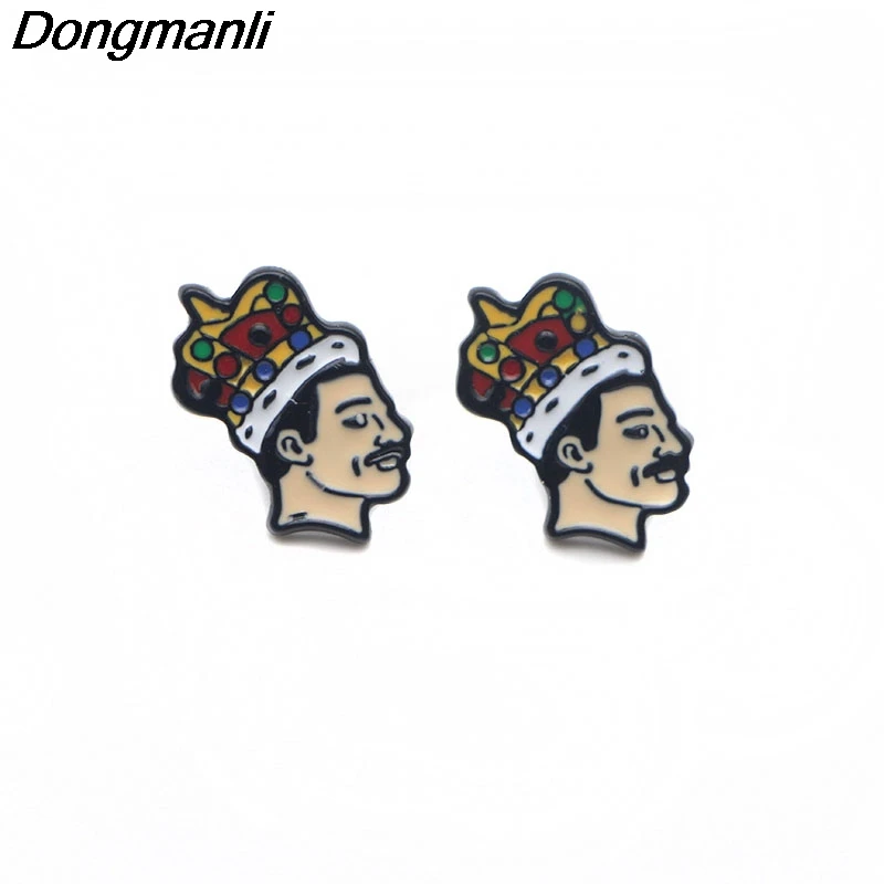 P3079 Dongmanli певица Группа Музыка искусство пирсинг серьги гвоздики милые для женщин