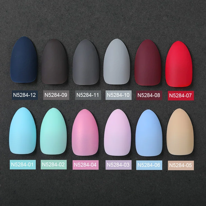 ROSALIND  Fake Nails Matte False nail 24pcs Detachable tips for Nail Extension  Manicure Art press on Fake False Nails