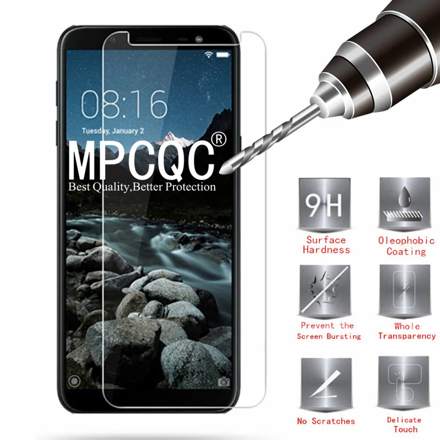 Закаленное стекло 9h для samsung Galax A6 2018 Экран протектор Телефон Защитная Стекло A8