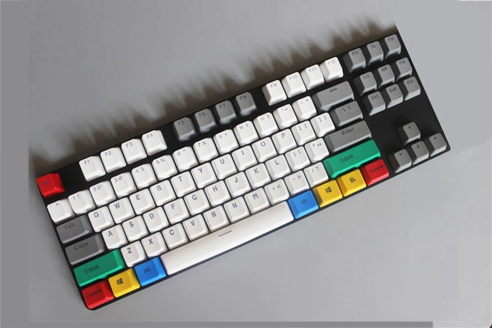 NPKC 10 штук RGB толстый pbt клавишный колпачок от производителя профиль модификаторы для переключатели Cherry MX 61-ключ 87-ключ 108-клавиша механическая клавиатура