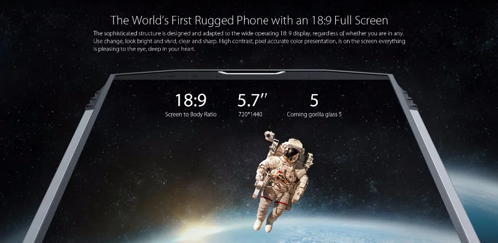 BLACKVIEW BV9000 4G+ 64G 18:9 IP68 водонепроницаемый смартфон 5," без ободка Android 7,1 MTK6757CD Восьмиядерный 4180mAh 4G Двойная камера