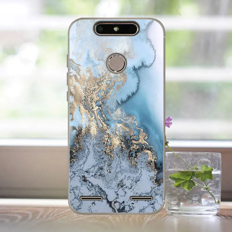 DLS FANATU zte V8 мини-Чехол, силиконовый мягкий ТПУ 5 дюймов, защитный чехол с принтом для zte Blade V8 mini V 8 mini чехол для телефона - Цвет: DLS