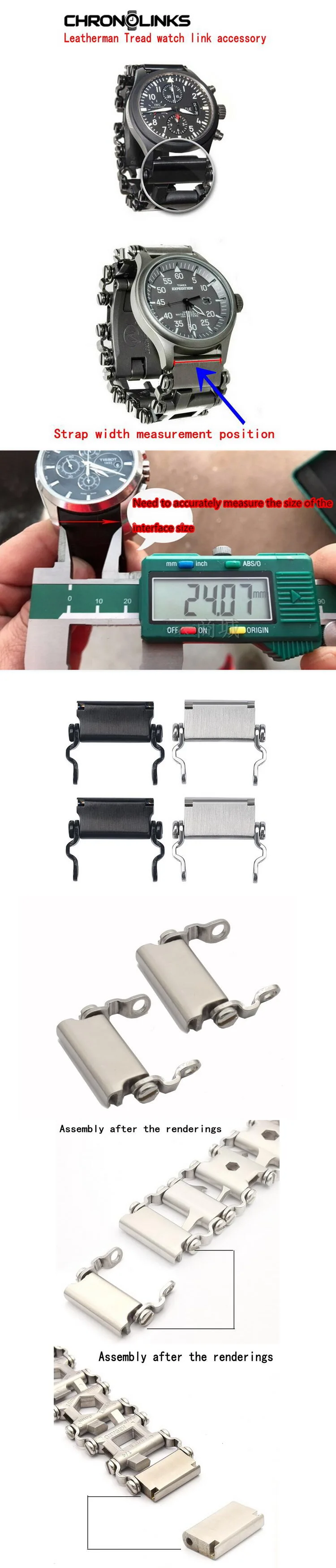 LEATHERMAN нержавеющая сталь многофункциональный браслет аксессуары EDC Открытый спортивный браслет мужские часы прикрепить мужчин t пряжка