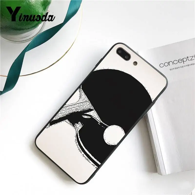 Чехол Yinuoda для iPhone 7 6 X чехол ракетки настольного тенниса и мяча оболочка телефона