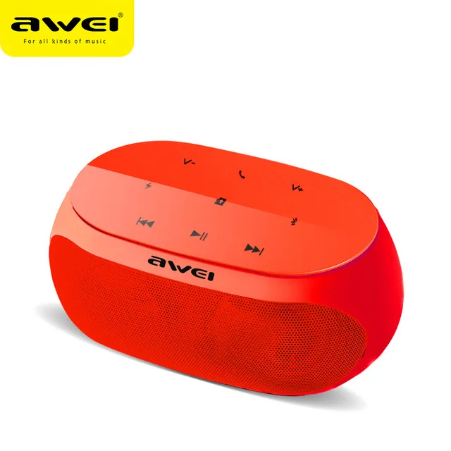 Red DRXENN Awei Y200 Bluetooth Speaker Portable Wireless Soundbar Mini Music Boombox For Computer Phone Support Bluetooth TF USB - Цвет: Red