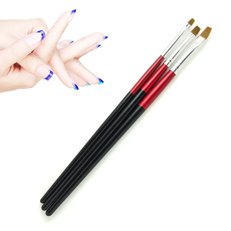 3pcs ELECOOL 5/4/3/1 шт Nail Art Краски ing кисть цветочный узор ручка УФ набор гелевых ручек 3D Маникюр от французского бренда рисовать Красящие Ручки Щетки - Цвет: 3pcs
