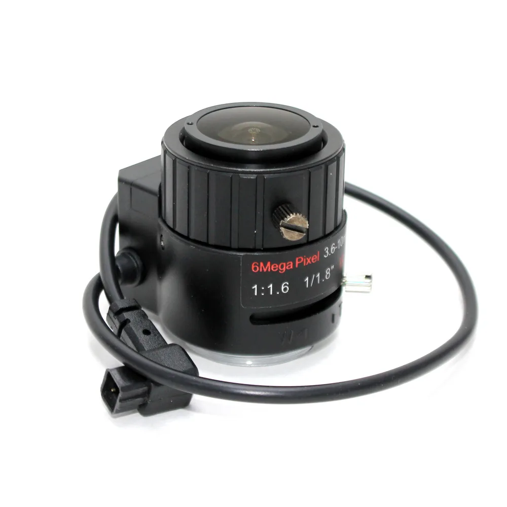 Объектив с автоматическим увеличением 6MP 3 6 10mm VF F1.8 1/1/1 &quotCS Mount для HD IP Камеры