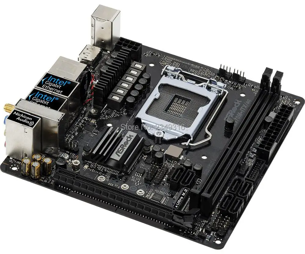 MINI ITX HTPC для ASRock Z370M ITX/ac оригинальный использоваться настольных ПК 1151 материнская