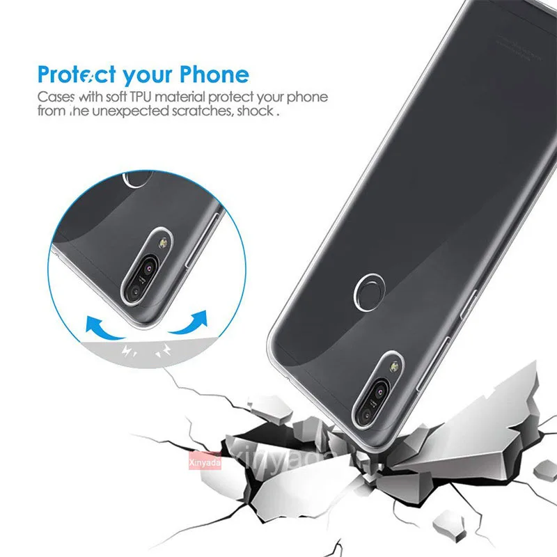 Soft Silicone Gel TPU Clear Cover For Asus Zenfone 5Z ZS620KL 5 ZE620KL Lite ZC600KL Max M1 ZB555KL Pro ZB601KL ZA550KL Case | Мобильные