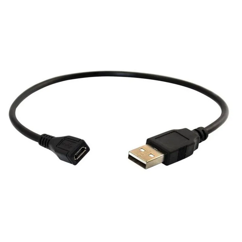 USB 2 0 A штекер для Micro 5P 5 pin гнездо короткий кабель адаптер 25 см Новый|Кабели