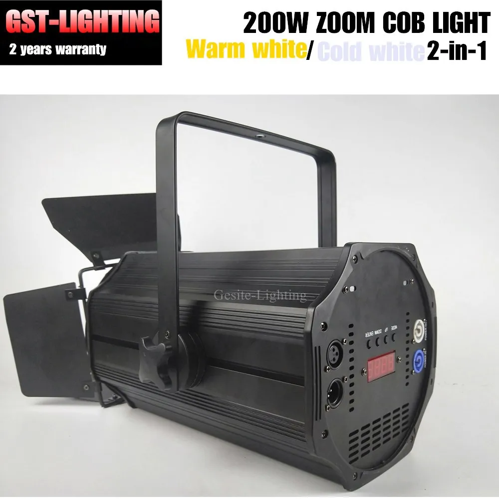 PAR64 COB LED Zoom Par Can золотой цвет теплый белый точечный светильник 200 Вт|Эффект