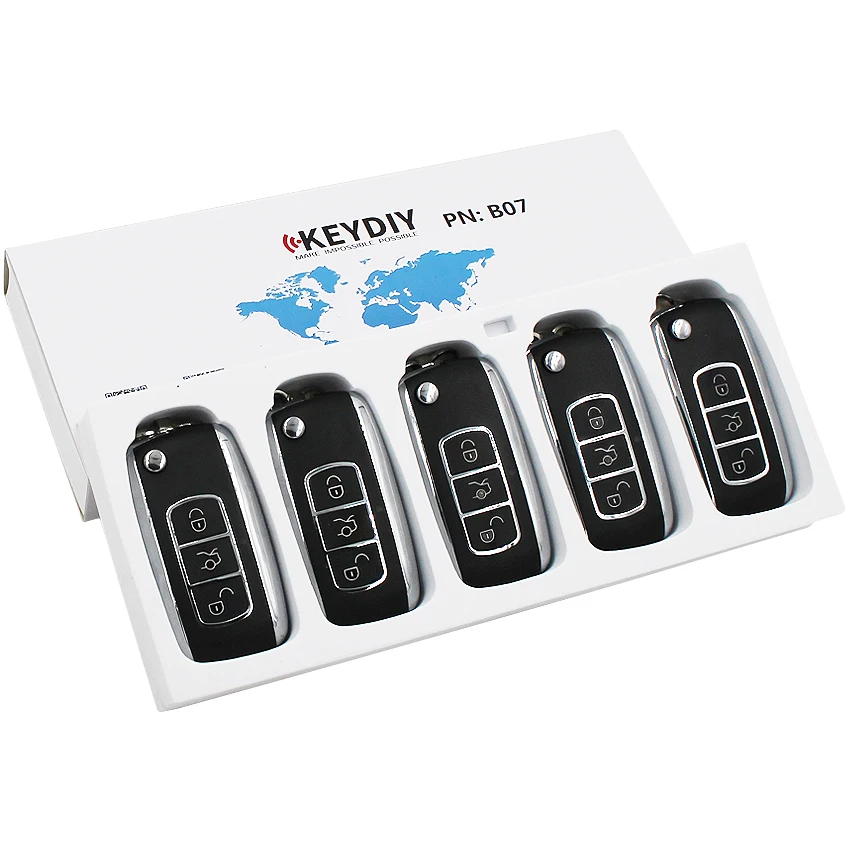 5 шт.,, 3 кнопки Универсальный KEYDIY B07 BC Стиль дистанционного Управление Key b-серия для KD-X2 KD900 KD900+, URG200