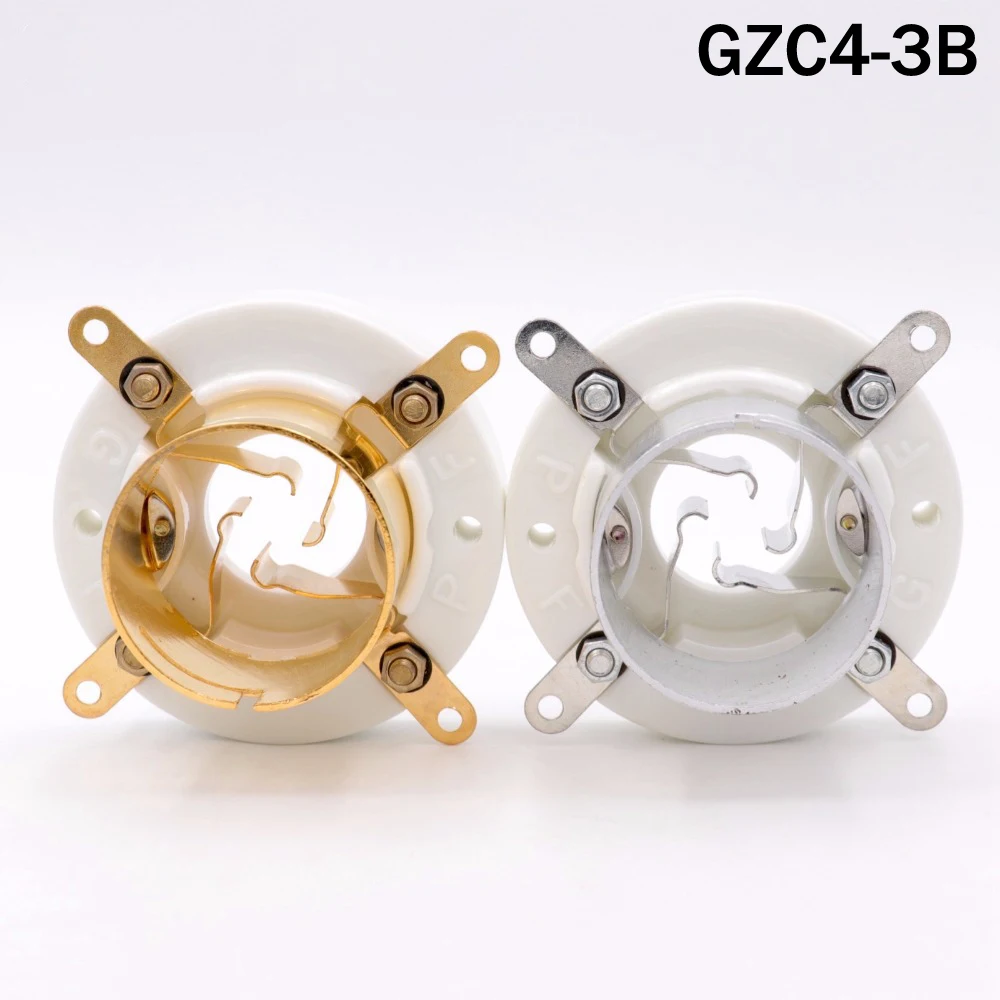 GD-PARTS 1 шт. 4pin Керамика ламповая панель для FU-5 805 845 211 810 GL211/300B, 2A3, FU-811, 811, 274A, 71A, 866, Hi-Fi, Винтаж усилитель "сделай сам"