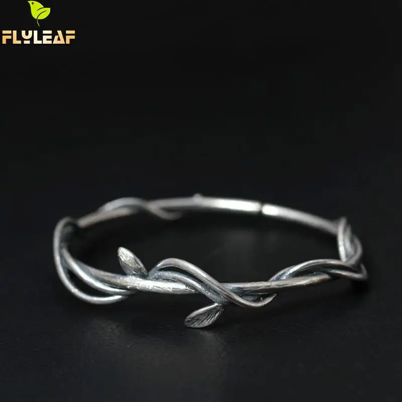 Женский Винтажный Браслет манжета Flyleaf Открытый браслет из стерлингового