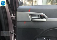 lapetus for hyundai elantra sedan 2016 2017 abs inner car door handle pull bowl frame decoration stickers cover trim 4 pcs set