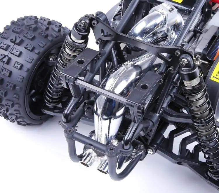 SS глушитель резонансная выхлопная труба стояк силовой проводки для 1:5 бензин RC