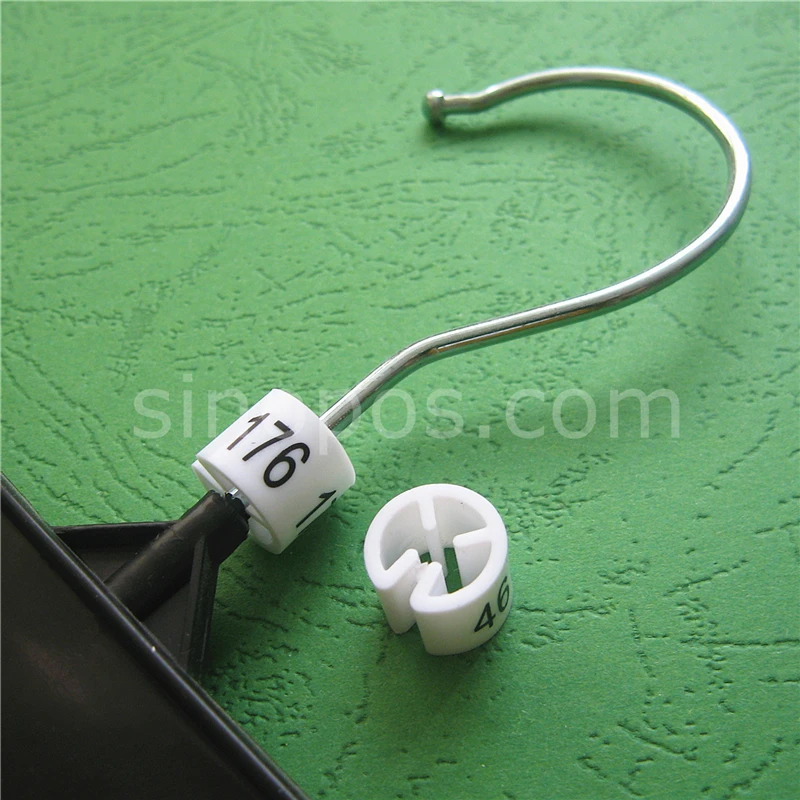 Белые маркеры для вешалки черные одежды и штанов с принтом стандартного размера s