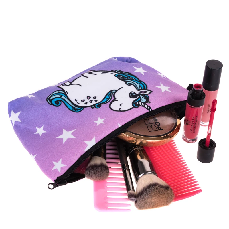 Женская косметичка Jom Tokoy с 3D принтом единорог для путешествий|cosmetic pouch|cosmetic bag