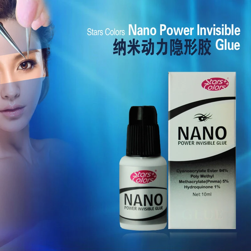 Новый 10 мл нано мощный невидимый клей для ресниц низкий запах не токсичный