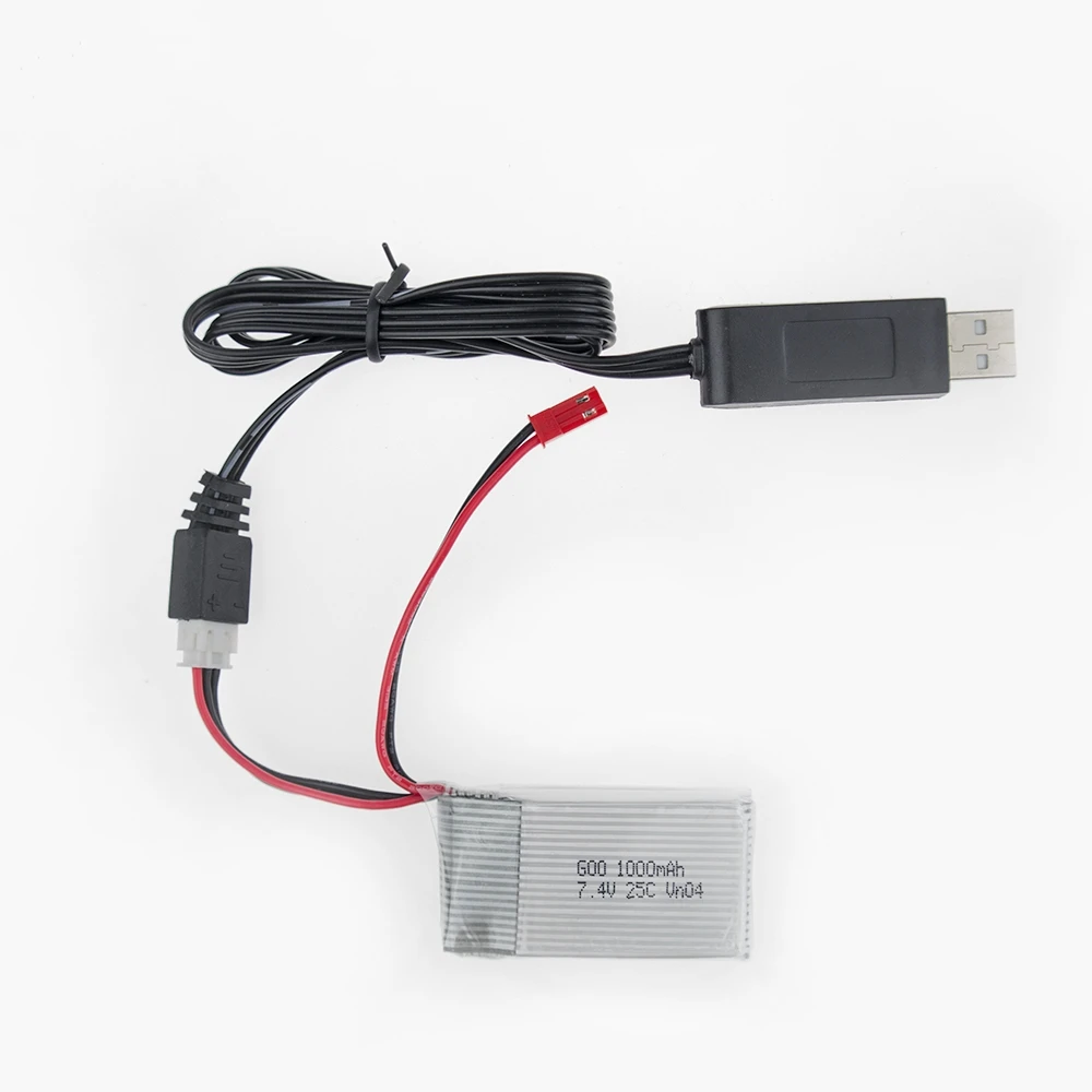 3 шт. 7 4 В 1000 мАч Lipo батарея и usb зарядное устройство для WLToys V262 V333 V353 V912 V915 FT007 DEVO4 RC