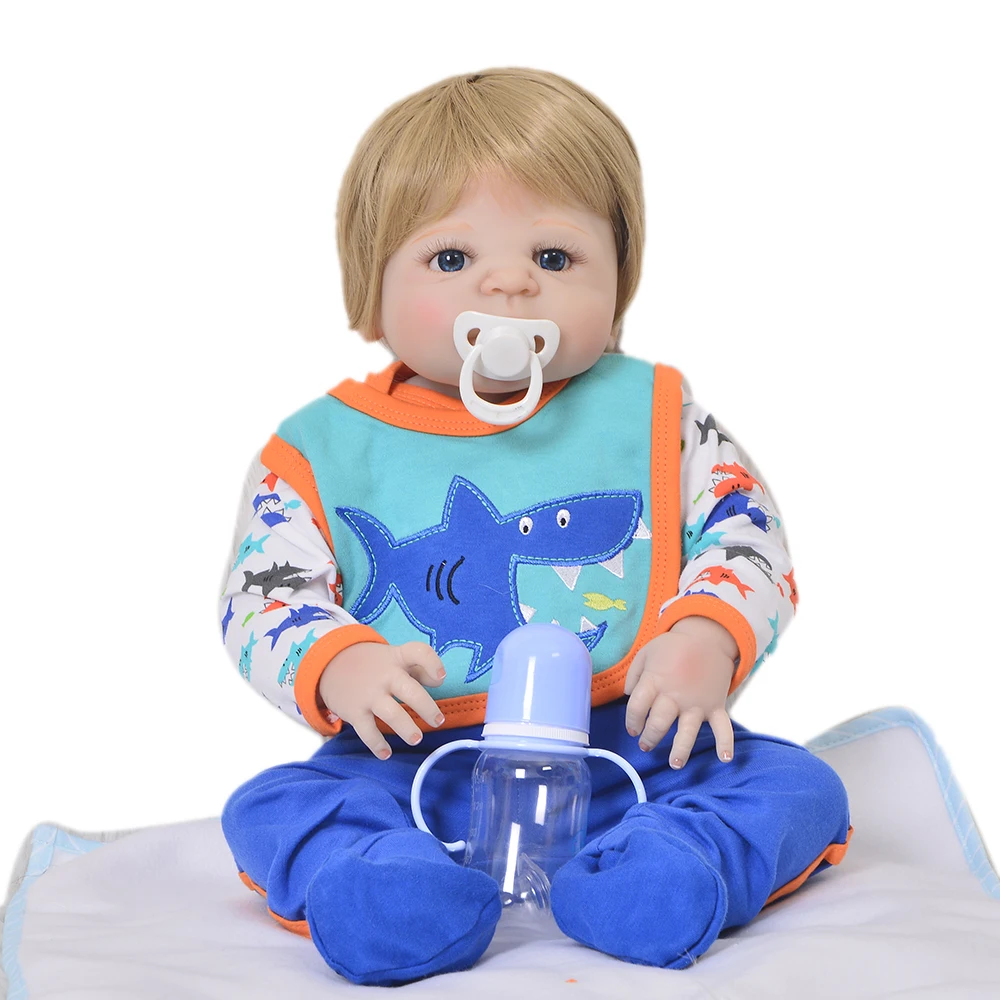 NPK 2" Полное Тело силикон Reborn Baby boy Кукла реборн игрушки купаться играть дома куклы малыш reborn bonecas подарок для ребенка куклы