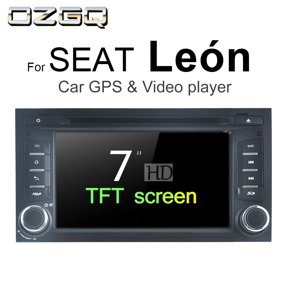 OZGQ Android 7 1 Автомобильный DVD плеер для SEAT LEON 2012 2018 экран Авто GPS навигация Bluetooth радио
