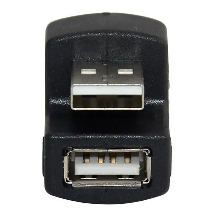 Прямоугольный адаптер USB 2 0 A штекер гнездо удлинитель 90 180 градусов