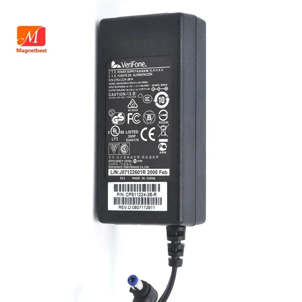 12 В 2 а для VeriFone адаптер зарядного устройства SM03001A AU 79A0n VX670 VX680 POS 12V2A|adapter 12v2a|charger